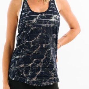 Zyia black reflective Havana tank size small